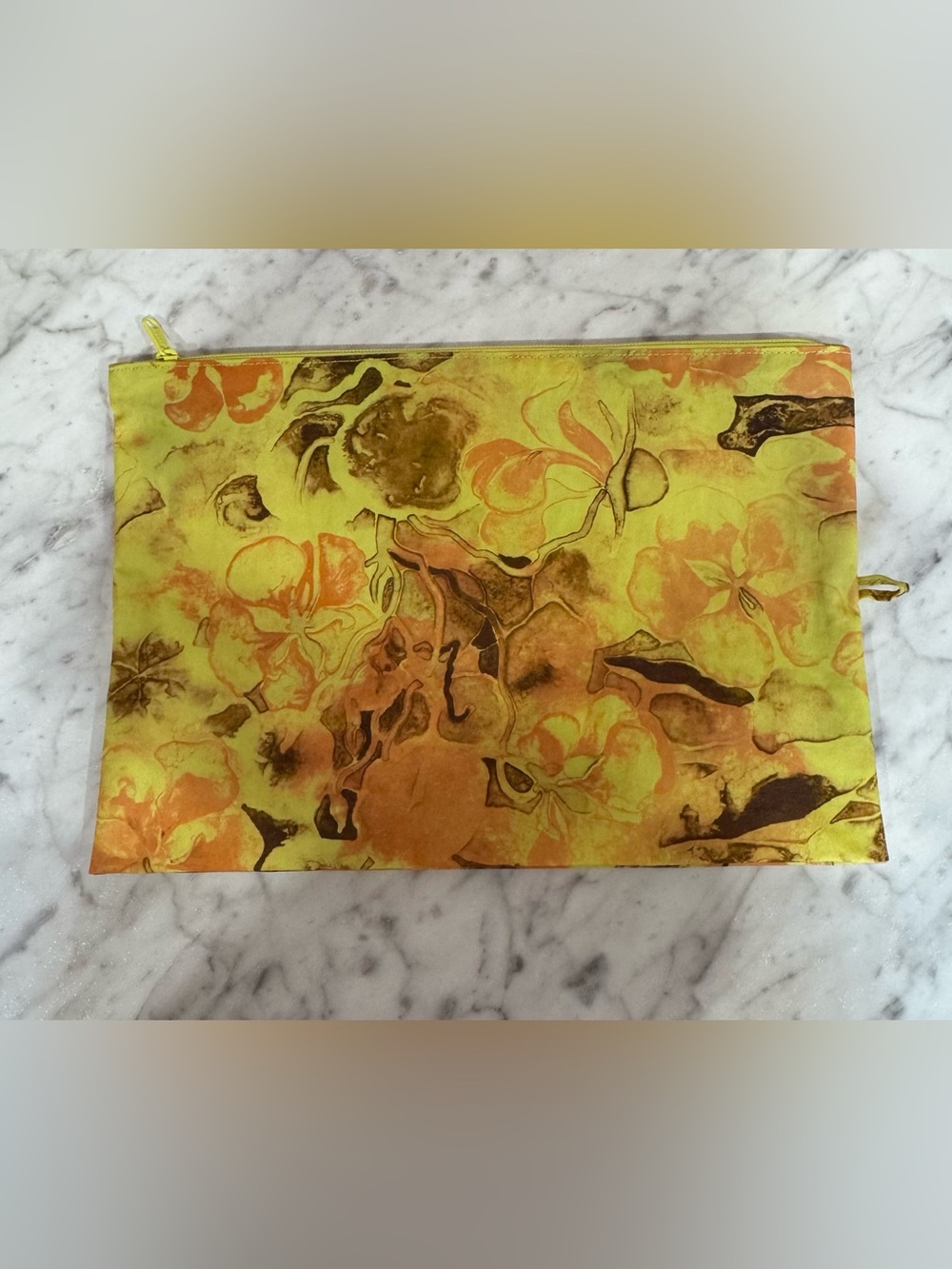 BAGGU MOMA RUTH ASAWA Go Pouch Nasturtiums Yellow